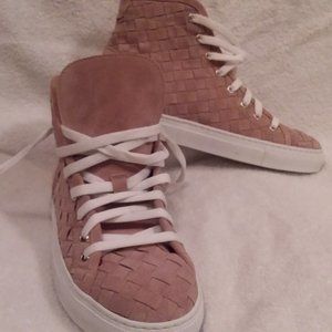 Luxury Italian Boemos Dark Creme Suede Sneaker